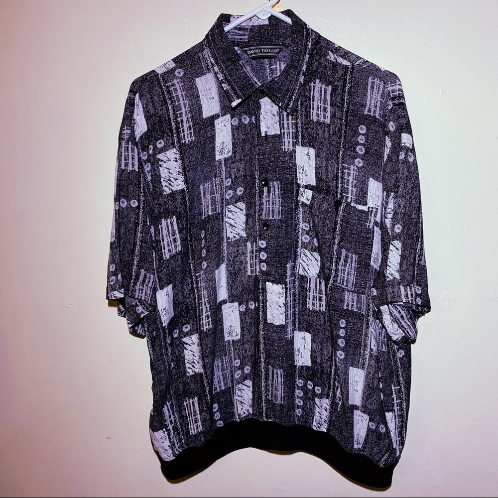 Vintage DAVID TAYLOR  Men's Patterned Shirt
